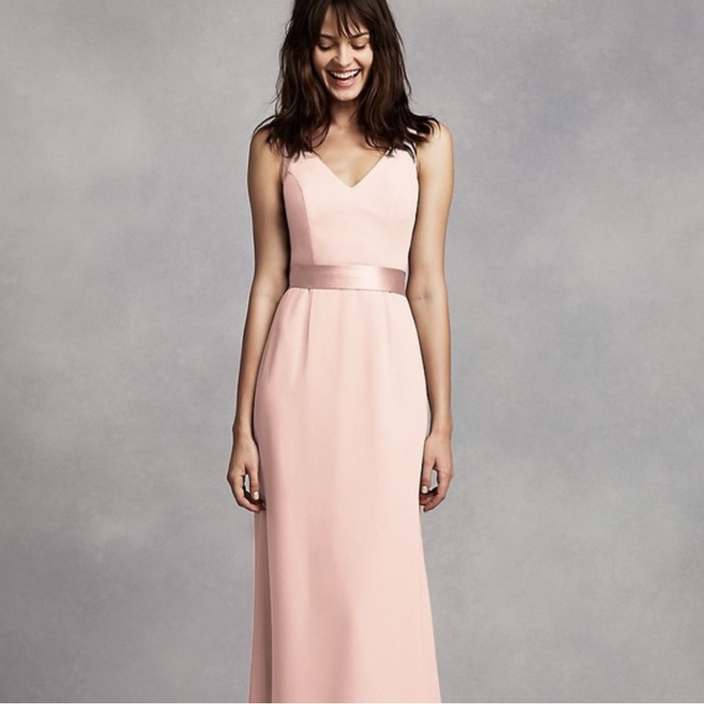 White by Vera Wang Pink Sleeveless Maxi Dress